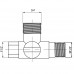 Угловой приборный кран-тройник Rubineta (662001) 1/2х1/2х3/4 водопроводный