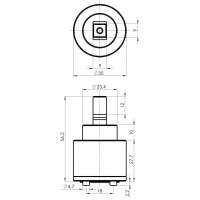 Керамічний картридж Rubineta 634004