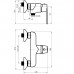 Смеситель настенный для душа Rubineta Comfi 12 (CO20008) однорычажный