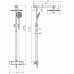 Душевая колонна Rubineta SQ028 с термостатическим смесителем, верхним душем и ручной лейкой