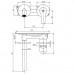 Встроенный смеситель для раковины Rubineta Hidden 1F (H0009)