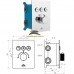 Вбудований душовий змішувач Rubineta THERMO 3F OLO SQ (625040) з термостатом