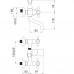 Смеситель для ванны Rubineta Toscana 1 Cross (M10S06)